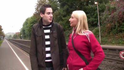 Picking Up A German Bitch On The Street - Gina Blonde - upornia.com - Germany