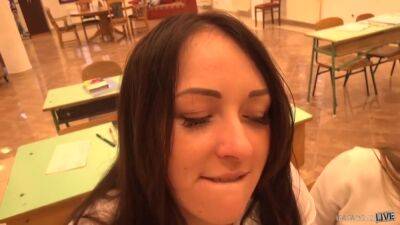 Sexy Schoolgirl Seduces Her Teacher - Carolina Vogue - upornia.com