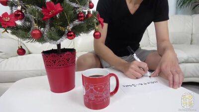 Charming Teen Slut Is Wearing A Sexy Santa Costume And Spreading Up For A Horny Dude - upornia.com