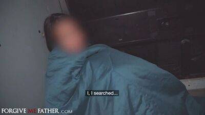 DEVIANTE - Homeless Brunette Confesses Before Deepthroat Blowjob and Hard Rough Sex - xxxfiles.com