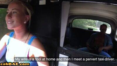 European blonde cabbie rides in cowgirl before missionary - porntry.com