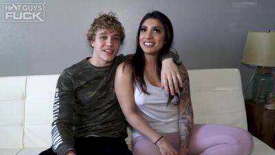 Jessica Nunez And Asher Ramone In Gorgeous, Tattooed Brunette Likes To Have Sex With Once In A While - upornia.com
