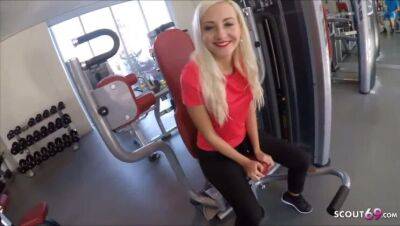 Skinny German Fitness Girl Pickup and Fuck Stranger in Gym - xxxfiles.com - Germany