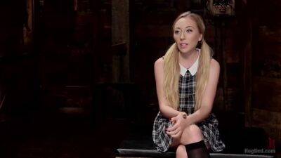 Sexy Blonde With Little Tits Manhandled! - upornia.com