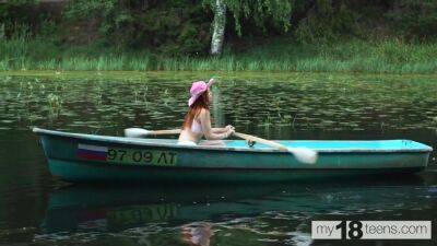 Nika Nut In Charming Decided To Go Fishing And Found A Sextoy And Masturbated On The Nature - hclips.com