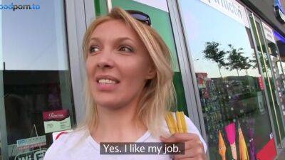 Fake Tv Producers Convince Hot Blonde To Suck Them Both Off - upornia.com