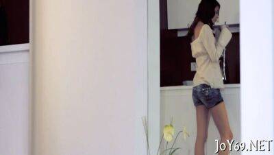 Legal age teenager pussy in a perverted solo game - porntry.com