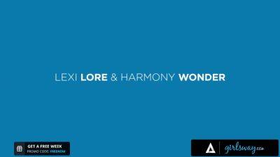 Lexi Lore - Harmony Wonder - Lexi Lore And Harmony Wonder - Horny Babe Masturbates Hard Her Bestie - upornia.com