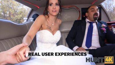 Bride permits husband to watch her having ass scored in limo - sexu.com - Czech Republic