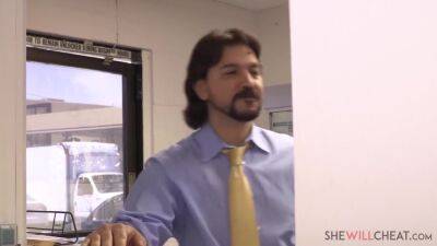 Cheats On Her Husband In The Same Office T With Sabrina Cyns - upornia.com