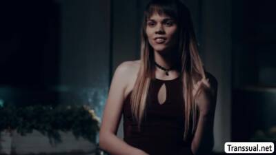 Slutty TS lets stepbro bareback her ass - fetishpapa.com