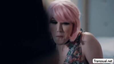 Stepbro bareback his Bigtits TS stepsis - fetishpapa.com