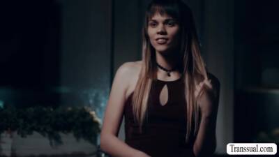 Slut TS lets stepbro bareback her ass - fetishpapa.com