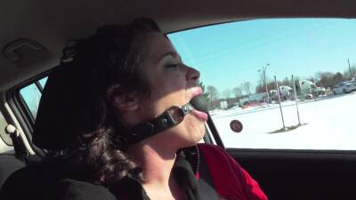 Ball Gagged Driving Challenge - Sammi Starfish - hclips.com