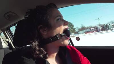 Ball Gagged Driving Challenge - Sammi Starfish - hclips.com