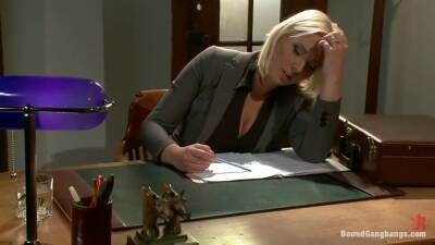 Gangbanged Blonde In Ropes - upornia.com