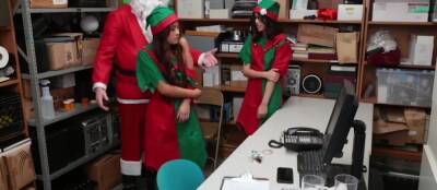 Elle Voneva - Xmas Elves Teen Thieves Caught In Cctv And Fucked 7 Min With Harmony Wonder And Elle Voneva - hclips.com