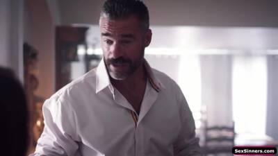 Blonde licked and fucked by gfs stepdad - txxx.com