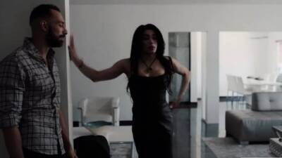 Brunette trans woman lets new boyfriend bareback her wet ass - icpvid.com