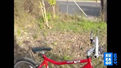 Facial on the biking trail - fetishpapa.com