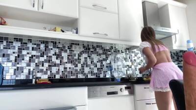 Before I Clean Up The Kitchen, I Need To Masturbate My Horny Pussy - hclips.com