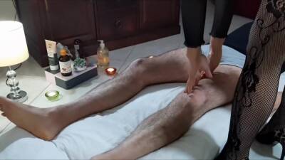 Penis Massage With Fuck And Cumshot. Masseuse Sexy Ass, High Heels. 4k Double View Fetish - upornia.com