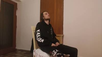 Leather Gloves Handgag - Playful Hand Over Mouth - Bondage - hclips.com