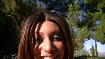 Teen masturbates outdoors in close up scene - txxx.com