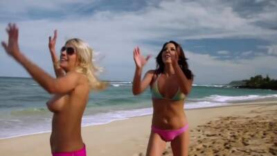 Busty badass babes watering each other - nvdvid.com