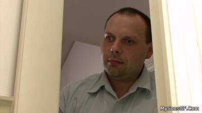 Old man licks her clit before cheating sex - sexu.com