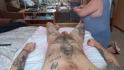 Instead Of A Massage, She Jerks Off My Cock 1 - hclips.com