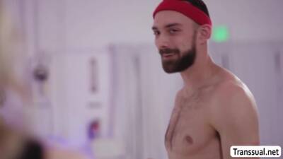 Sexy TS dancer barebacks her partner - fetishpapa.com