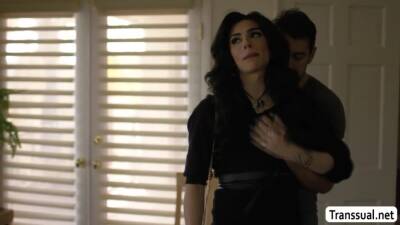 Horny guy bareback his ex TS girlfriend - fetishpapa.com