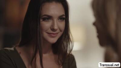 Hot babe fucked by stepbro TS girlfriend - fetishpapa.com