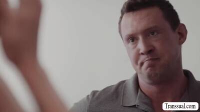 TS stepdaughter barebacked by stepdad - fetishpapa.com