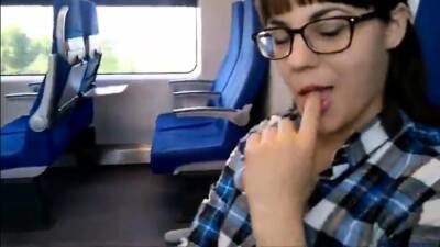 Public Deep Blowjob in the Train - drtuber.com