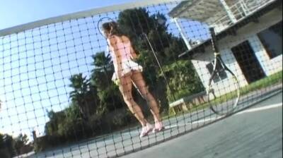 Vanessa Lane sucks cock like a pro at tennis - nvdvid.com