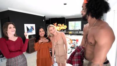 Nasty game for hot teens ends on a big bclack cock - nvdvid.com