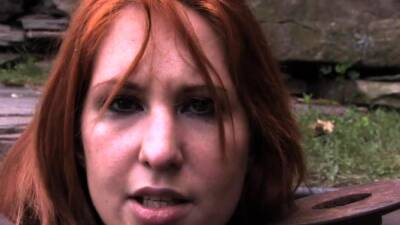 Voluptuous redhead sweetie in nice underwear is posing - icpvid.com