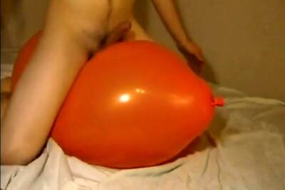 Big inflatable orange balloon humping cum - icpvid.com