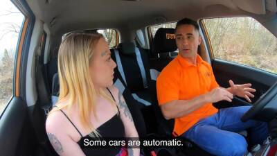 FakeDrivingSchool Blonde Chrystal Sinn Likes To Ride - nvdvid.com