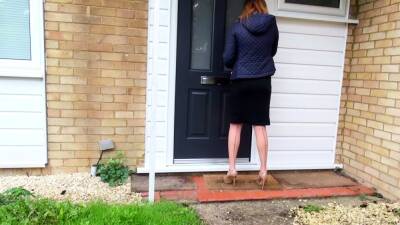 Ginger Aunt catch Step Nephew Jerk and help him with Sex - icpvid.com