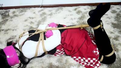 Chinese bondage - Li Ya hogtied & tape gagged - drtuber.com - China