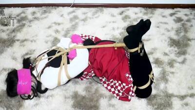 Chinese bondage - Li Ya hogtied & tape gagged - drtuber.com - China