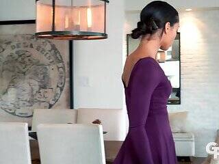 Alexis Tae - Cute ebony Alexis Tae gives a hot rimming and get fucked - fetishpapa.com