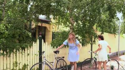 Hairy lesbian babes lick cunts and use cucumber - nvdvid.com