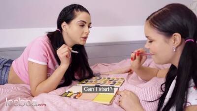 Mia Trejsi pussy eating with big tits chubby lesbian teen Czech - sexu.com - Czech Republic