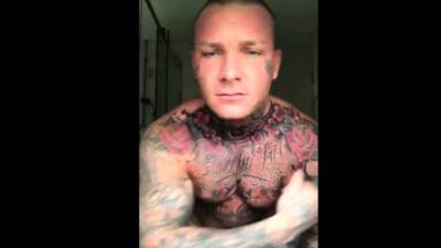 Tattoed guy and huge cock 3 - nvdvid.com