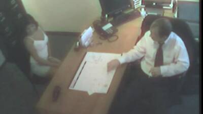 Brunette and Boss Sex Caught on cam - nvdvid.com