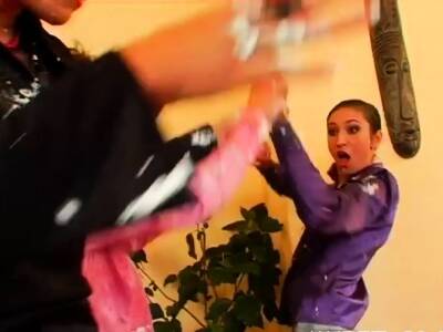 Hot-tempered Kitty Saliery banged in doggie - nvdvid.com